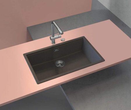 картинка Кухонная мойка SCHOCK LAHTI 80 CRISTALITE оникс от магазина SEFI