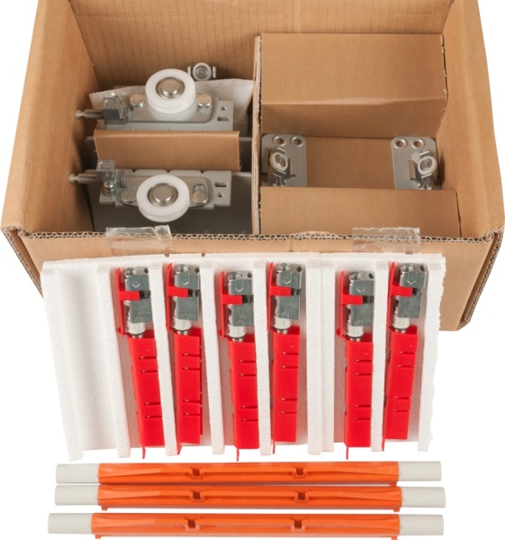 картинка Кронштейны для 3-х дверного шкафа, расст. от пола до края двери 17 мм SALICE (exs. Bortoluzzi Sistemi) Glow+ от магазина SEFI