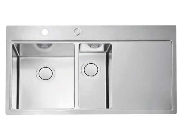 картинка Мойка Alveus PURE UP 60 KMB 90 FI левая 980X525 в компл. с сифоном 1123353 от магазина SEFI