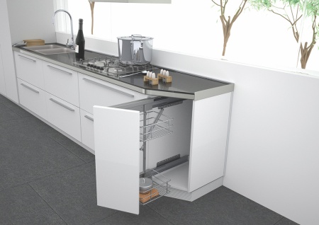 картинка Выдвижная система Corso с Soft-Close в шкаф 300мм, левая от магазина SEFI