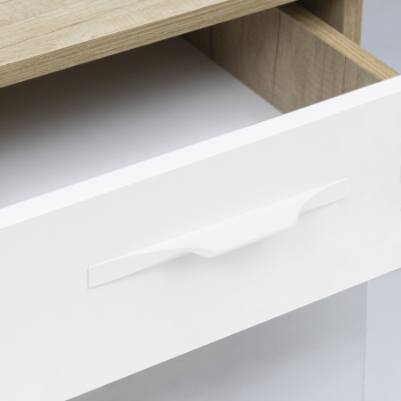 картинка Ручка меб. скоба алюм. ENVISION 96-128/241 белый матовый, AKS от магазина SEFI