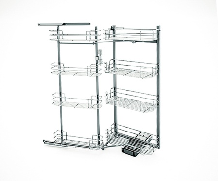 картинка Выдвижная система Duo-8 в высокий шкаф с Soft-close 560*470*1110/1460 от магазина SEFI