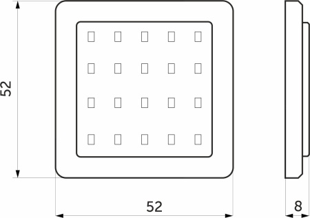 картинка Светильник светодиодный Sania, накладной, 2W, 12V, нейтральный белый, 4000K, с крышкой, AKS от магазина SEFI