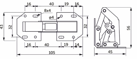 картинка Петля поршневая большая AKS от магазина SEFI