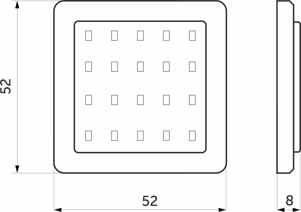 картинка Светильник светодиодный Sania, накладной, 2W, 12V, нейтральный белый, 4000K, с крышкой, AKS от магазина SEFI