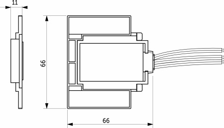 картинка Выключатель сенсорный, для зеркала, с диммированием и выходом для обогрева зеркала, 12V, 60W, две кнопки, AKS от магазина SEFI