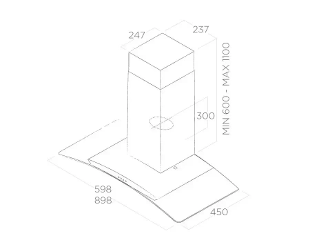 картинка Вытяжка ELICA CIRCUS IX/A/90 от магазина SEFI