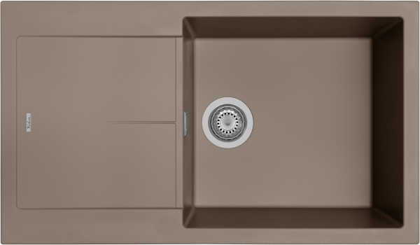 картинка Мойка Rivelato LUMO 8650 1-чаш 860*500 Трюфель 704 от магазина SEFI