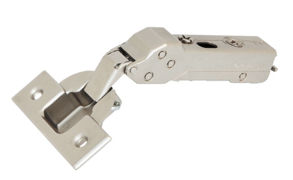 картинка Петля Tiomos +30/110°, накладная, без демпфера, на саморез, 45/9,5 от магазина SEFI