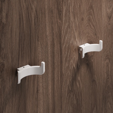 картинка Крючок меб. двухрожковый мет. BAR черный матовый AKS от магазина SEFI