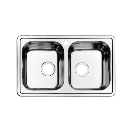 картинка Мойка, нержавеющая сталь, шелк, 2 чаши, 780*480, Strit S, IDDIS, STR78S2i77 от магазина SEFI