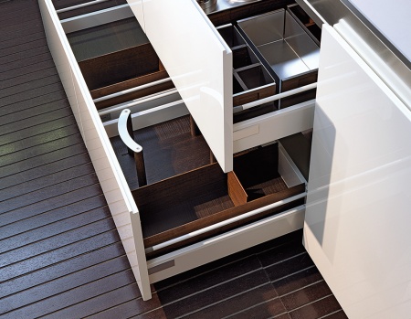 картинка Вставка Fineline 60 B50 для высокого ящика темн. орех, h 14см от магазина SEFI