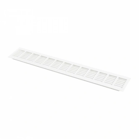 картинка Решетка вентиляционная 480х80мм белая алюминий AKS (тип 2) магазин SEFI являющийся официальным дистрибьютором в России  картинка Решетка вентиляционная 480х80мм белая алюминий AKS (тип 2) от магазина SEFI