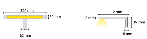 картинка Светильник светодиодный SIMETO, 12V, 4000K, на ножке, с датчиком на касание, GLS от магазина SEFI