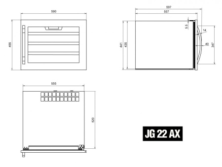 картинка Винный шкаф IP JG 22-6 AX от магазина SEFI
