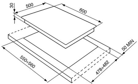 картинка Газовая варочная панель Smeg SPR864BGH от магазина SEFI