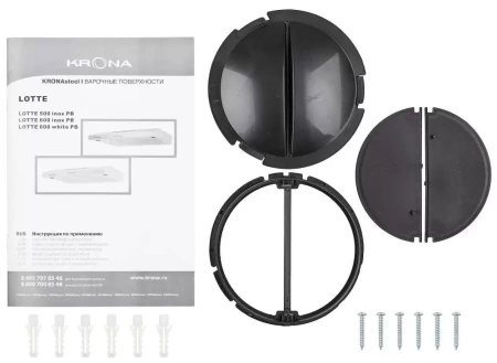 картинка Вытяжка Krona LOTTE 600 white PB от магазина SEFI