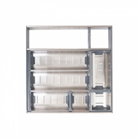 картинка Вкладыш 40/400 шуфлядный металлический Organizer нержавеющая сталь (373*380*65) AKS от магазина SEFI