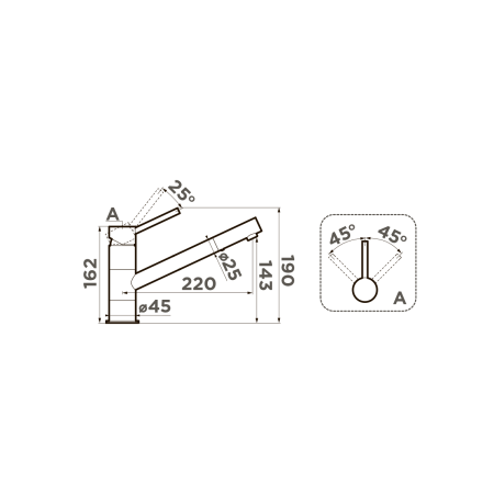 картинка Смеситель Omoikiri Aogashima-C латунь/хром от магазина SEFI