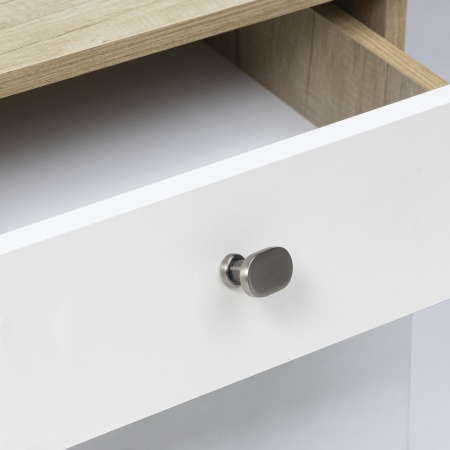 картинка Ручка меб. кнопка мет. GRAND шлифованный никель, AKS от магазина SEFI