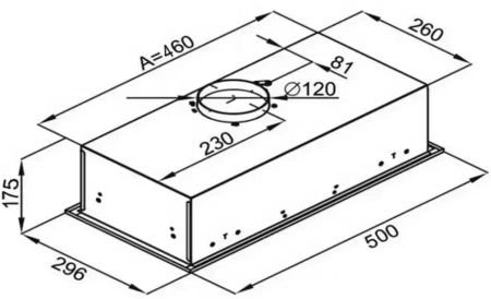 картинка Встраиваемая вытяжка MAUNFELD Crosby Light C 50 нержавеющая сталь от магазина SEFI