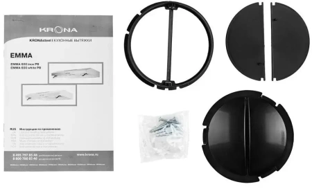 картинка Вытяжка Krona EMMA 600 white PB от магазина SEFI