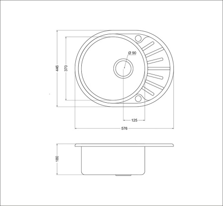 картинка Мойка Oulin R101, поверхность сатин от магазина SEFI