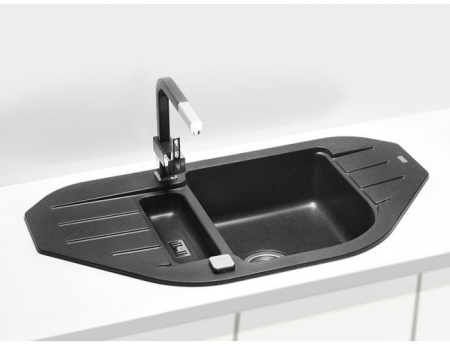 картинка Мойка ALVEUS NIAGARA 60 GRANITAL CARBON-G91 900x500x160;1X с сифоном 1105297, от магазина SEFI