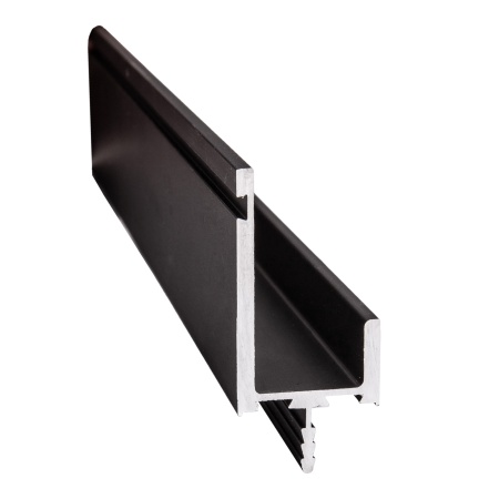 картинка Ручка-профиль алюм. врезная L-образная, 4м, анодированный черный AKS от магазина SEFI