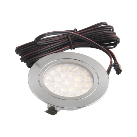 картинка Светильник светодиодный SUN, врезной, 2W, 12V, круглый, хром, 6000К, AKS от магазина SEFI