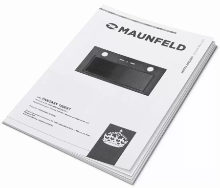 картинка Встраиваемая вытяжка MAUNFELD Fantasy 1000ST 60 черное стекло от магазина SEFI