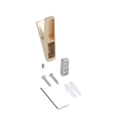 картинка Крючок меб. однорожковый мет. FIX брашированное золото AKS от магазина SEFI