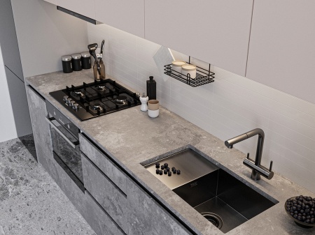 картинка Мойка EMAR 124, покрытие PVD, цвет Дарк от магазина SEFI