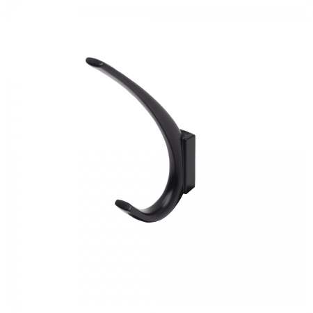 картинка Крючок меб. двухрожковый мет. SKY черный матовый AKS от магазина SEFI