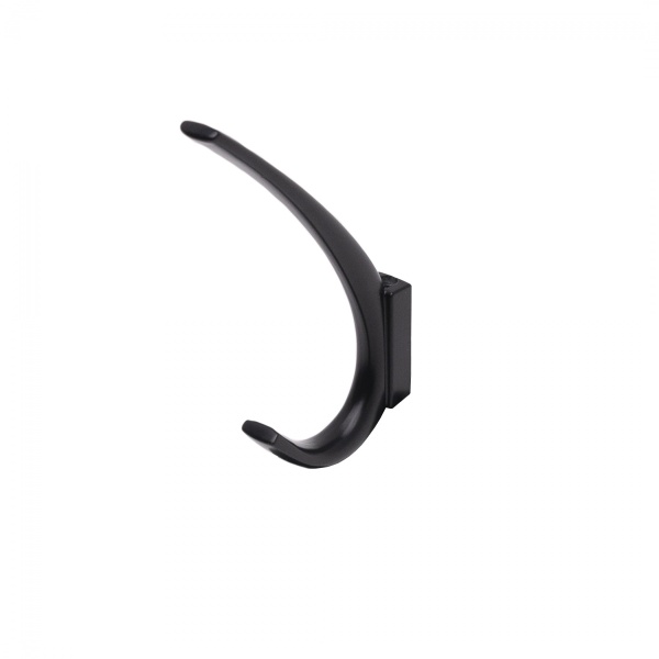 картинка Крючок меб. двухрожковый мет. SKY черный матовый AKS от магазина SEFI