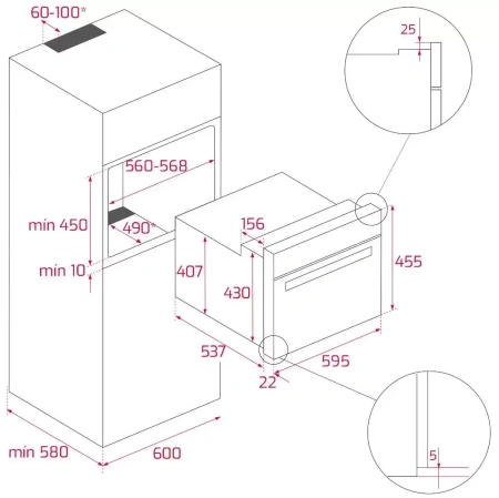 картинка Духовой шкаф с СВЧ Teka HSC 644 C от магазина SEFI