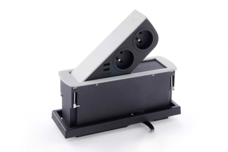 картинка Розетка CIZO врезная в столешницу, цвет - белый от магазина SEFI