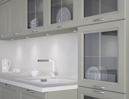 картинка Комплект: 3 светодиодных светильника TAKKA Set3, комплект 3.6Вт, 350mA, 3 каб. 2м с раз.Bus, трансформатор серебристый/свет натуральный от магазина SEFI