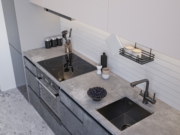 картинка Мойка EMAR 130, покрытие PVD, цвет Чёрный от магазина SEFI