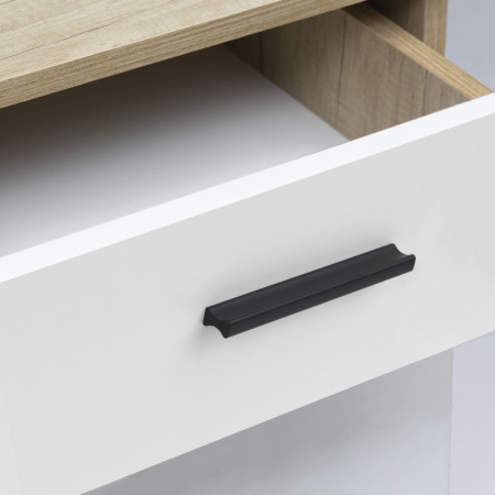 картинка Ручка меб. скоба алюм. SERENE 320/338 черный матовый, AKS от магазина SEFI