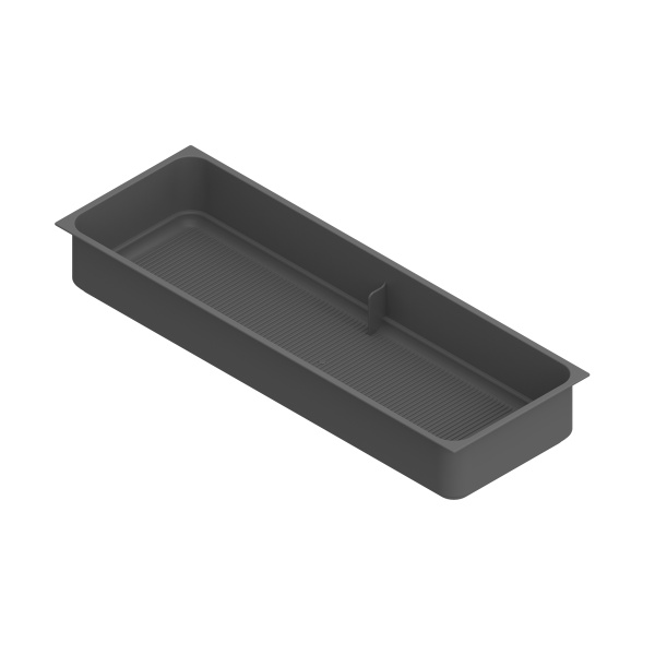 картинка Пластиковый лоток для хранения, 140х426х61 мм, антрацит от магазина SEFI