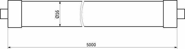 картинка Светодиодная веревка 15W/m, 24V, 16мм, IP65, теплый белый (3000K) - 5м, AKS магазин SEFI являющийся официальным дистрибьютором в России  картинка Светодиодная веревка 15W/m, 24V, 16мм, IP65, теплый белый (3000K) - 5м, AKS от магазина SEFI