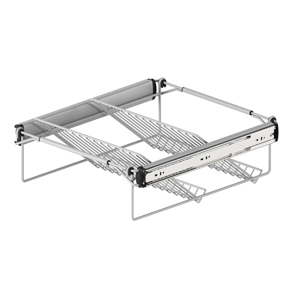 картинка Держатель выдвижной для обуви телескопический 780-930 мм, цвет - серый от магазина SEFI