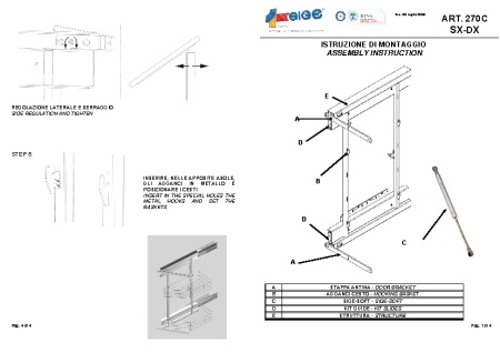 картинка Выдвижная система Corso с Soft-Close в шкаф 300мм, левая от магазина SEFI