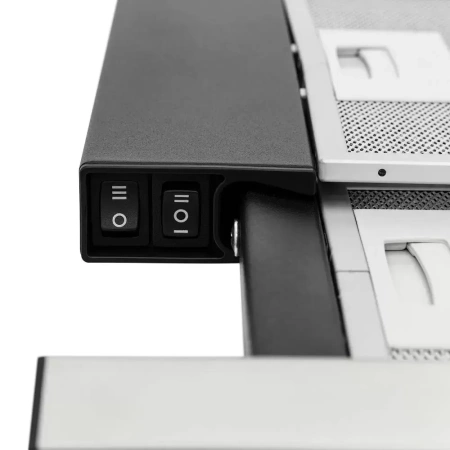картинка Встраиваемая вытяжка KRONA Kamilla slim 600 black/inox (1 мотор) от магазина SEFI