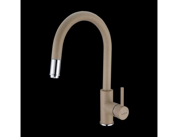 картинка Смеситель для мойки ALVEUS DELOS - P G55 BEIGE, от магазина SEFI