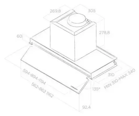 картинка Вытяжка ELICA BOXIN NO DRIP IX/A/60 от магазина SEFI