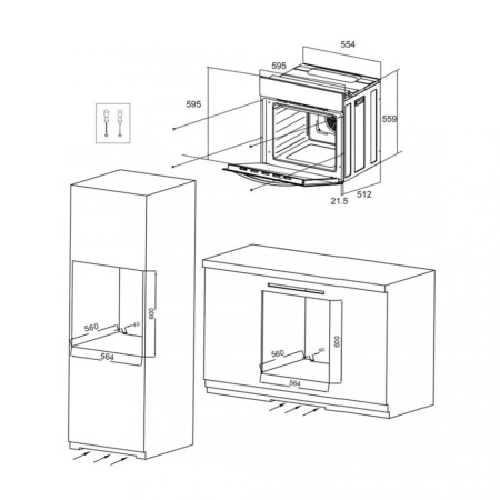 картинка Духовой шкаф Maunfeld EOEFG.566RIB.MT от магазина SEFI