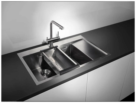 картинка Коландер CO-02-PVD-GM нерж.сталь/вороненая сталь от магазина SEFI