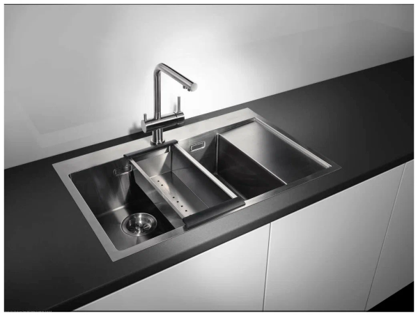 картинка Коландер CO-02-PVD-GM нерж.сталь/вороненая сталь от магазина SEFI